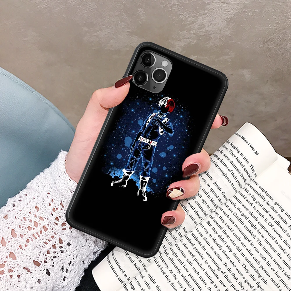 

My Hero Academia Phone Case For IPhone 5 5S SE 5C 6 6S 7 8 Plus X XS XR 11 12 Mini Pro Max 2020 black Cell Silicone Bumper