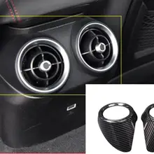 2 шт. детали из углеродного волокна для Alfa Romeo Giulia 2017 2018|Клипсы и