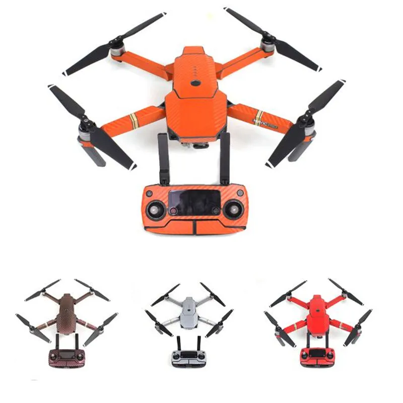 7 цветов водонепроницаемые карбоновые графические Стикеры для DJI MAVIC PRO цветные наклейки для кожи для корпуса дрона/дистанционного управления/батареи/руки