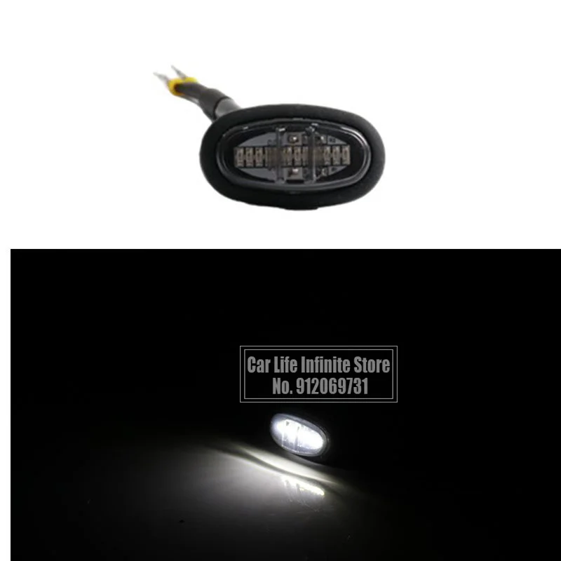 1pcs Grille Side Marker Lamps Decorative Lights Fit For Ford F-150 Raptor 2017 2018 2019 Auto Replacement Parts Amber Lamp | Автомобили и