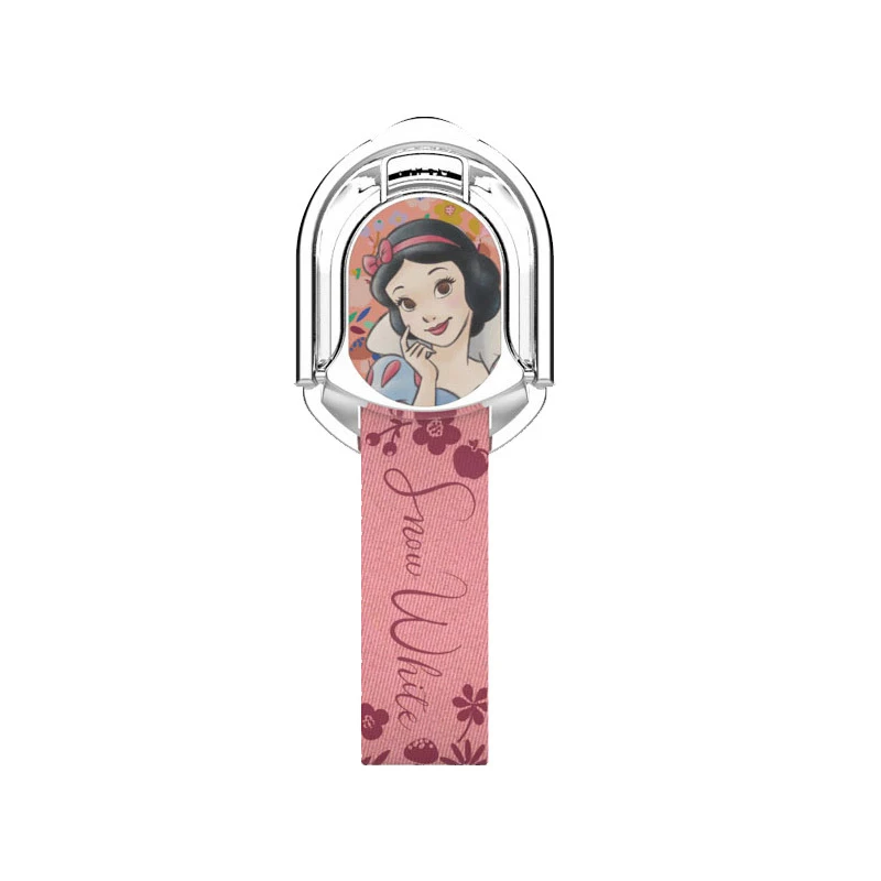 disney snow white original mobile phone case lazy bracket ring buckle lanyard anti lost multifunctional metal ring desktop stand free global shipping