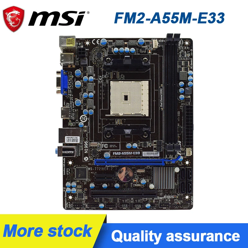 Для материнской платы MSI FM2 A55M E33 DDR3 A55 поддерживает X4 760 оригинальная б/у
