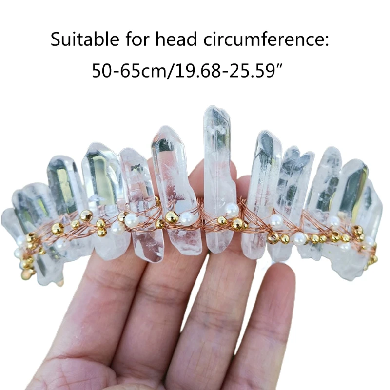 Серьги принцессы сырья ободок для волос повязка с кристаллами в форме короны