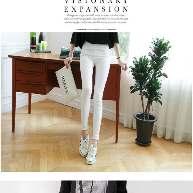 

Hot Sale In 2020 Spring And Autumn 2020 New Korean Elastic Denim Bottoming Pants For Women