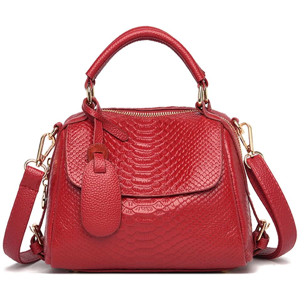 

100% Genuine Leather Female Casual Totes Bag Crocodile Pattern Shoulder Bags for Women 2021 Branded Luxury Ladies Crossbody Bag