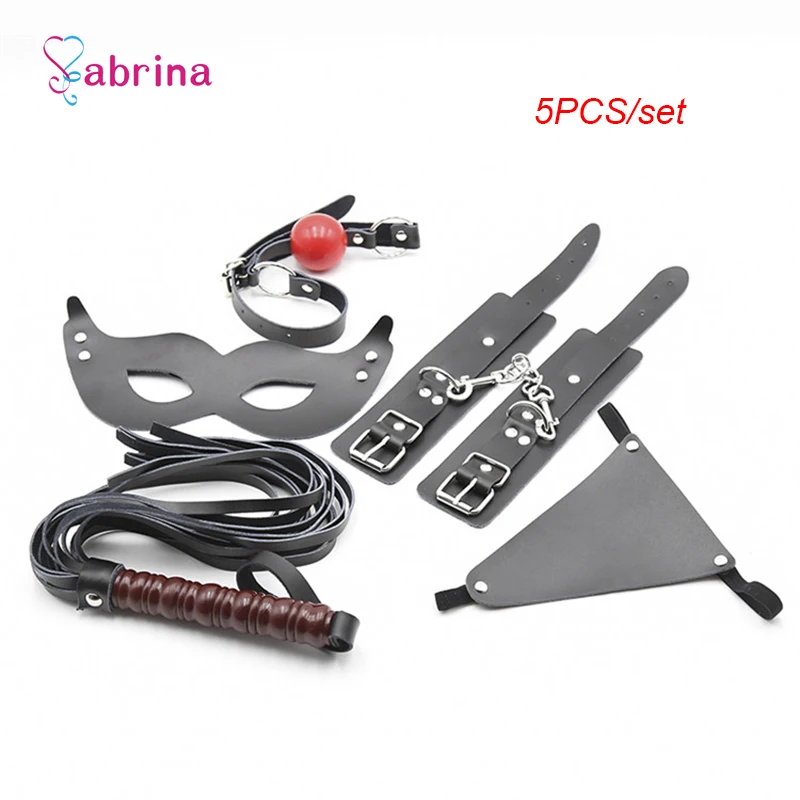 Фетиш кожа секс наручники БДСМ Связывание набор взрослых порка хлыст раба нижнее