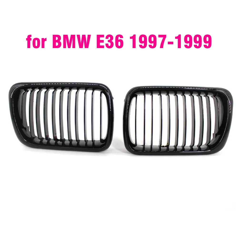 

Черная решетка E36 ABS, передняя сменная решетка капота для BMW E36 1997 1998 1999 для BMW 318i 323i 325i 320i 328i