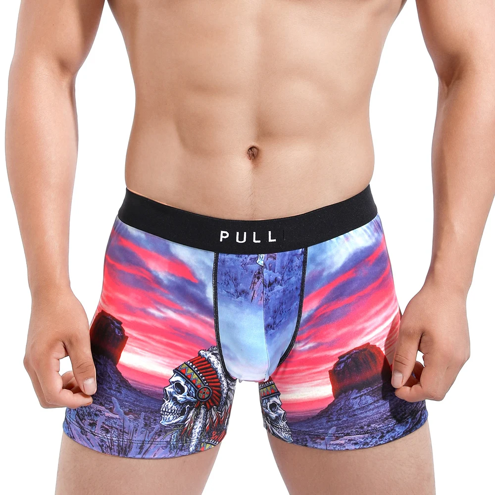 Трусы-боксеры мужские из лайкры мягкие гладкие | Мужская одежда