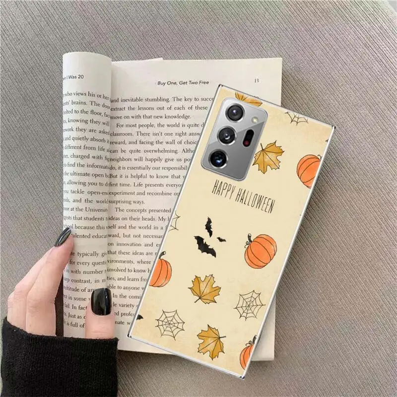 Autumn leaves fall fox pumpkin Halloween Phone Case For Samsung S22 Ultra S21 Plus Galaxy S20 FE S10 Lite 2020 S9 S8 S7 S6 Edge images - 6
