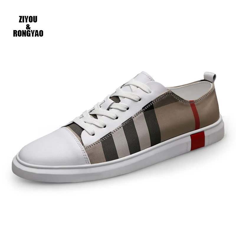 Ramialali Breathable Men Fashion Sneakers Spring Autumn Genuine Leather Shoes Male Casual Winter Warm Black |