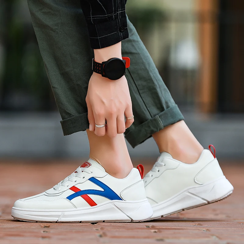 

CYYTL Classic Leather Men Sneakers Sports Outdoor Running Boy Students Shoes Lightweight Skateboard Walking Casual Tennis