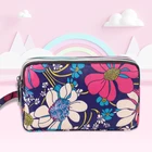 Длинный кошелек с принтом, женские кошельки, кошелек на молнии, модные кошельки с цветочным рисунком, модный кошелек для монет, Холщовый держатель для карт