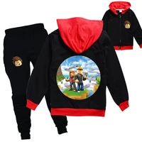 baby autumn clothing sets robloxing hoodie tops pants 2pcs set kids sport suits boys tracksuits toddler outfit girls outwear