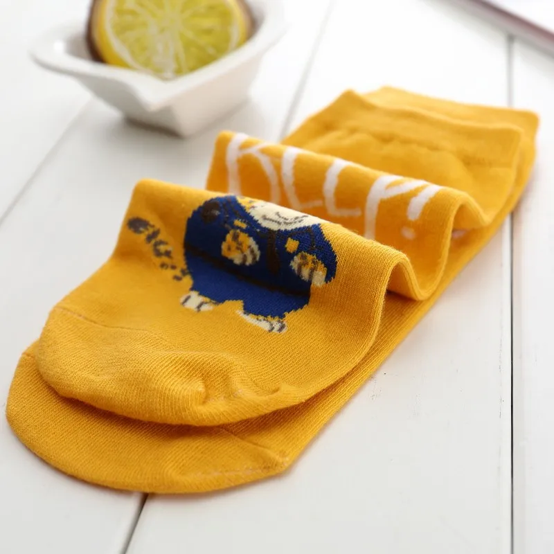 Японский вариант однотонные короткие носки с закрытым носком Модные женские