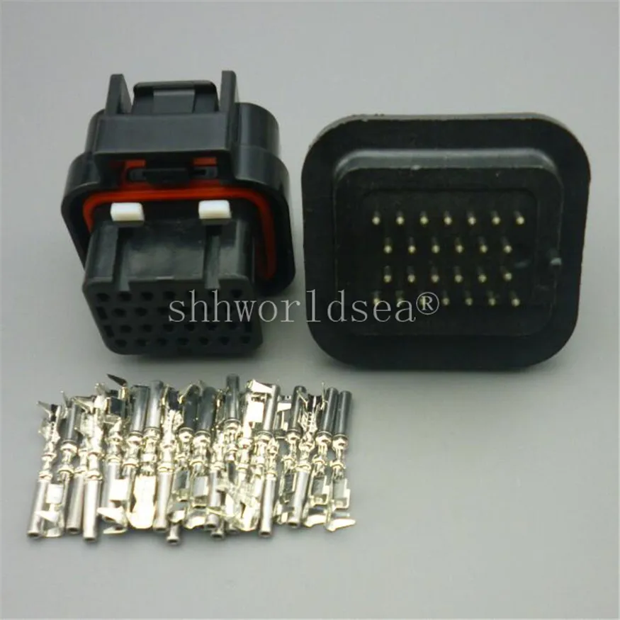 26 Pin 3-1437290-7 6437288-6 T SUPERSEAL 3 Slots Electrical Female Male Straight PCB Wire to Board Connector ECU Plug | Автомобили и