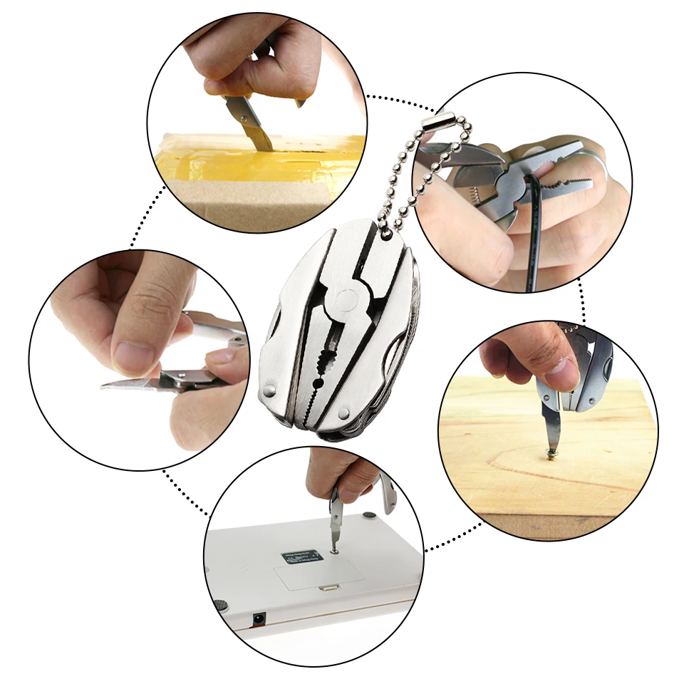 Geoeon миниатюрные Мультитулы уличные плоскогубцы портативные складные