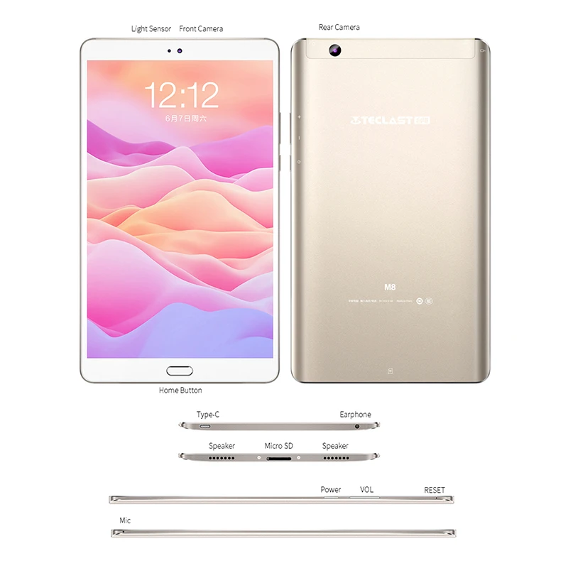 Teclast M8 2 5 K Дисплей 8 4 дюймов планшетный ПК с системой андроида и 7 1 Allwinner A63 ядра 3 Гб