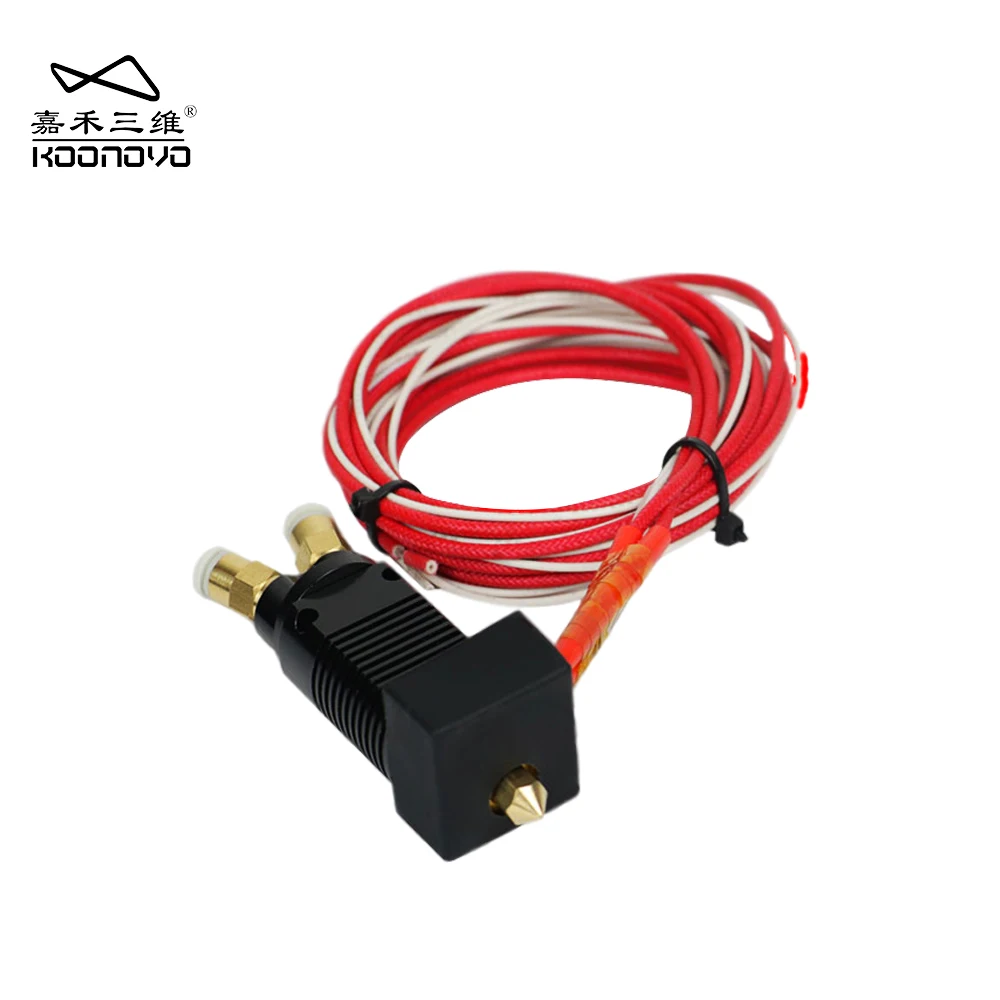 

Koonovo 3D Printer Parts 2 In 1 Out Hotend/Extruder Kit Heated Etruder Double Color Printing Head for TEVO/ALFWISE/Ender 3/CR-10