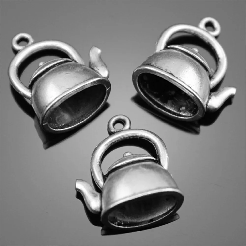 10 шт./лот очаровательные чайники для изготовления ювелирных изделий 20x17x10 мм 2