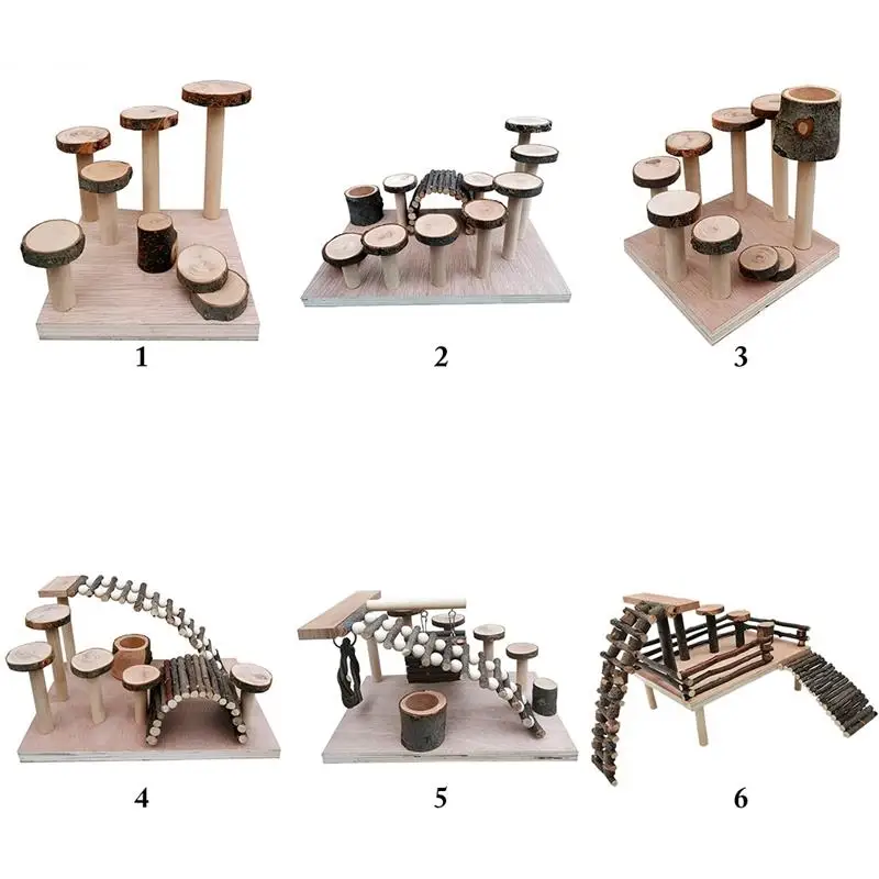 Деревянная игрушка хомяк для скалолазания тренировочная площадка подставка