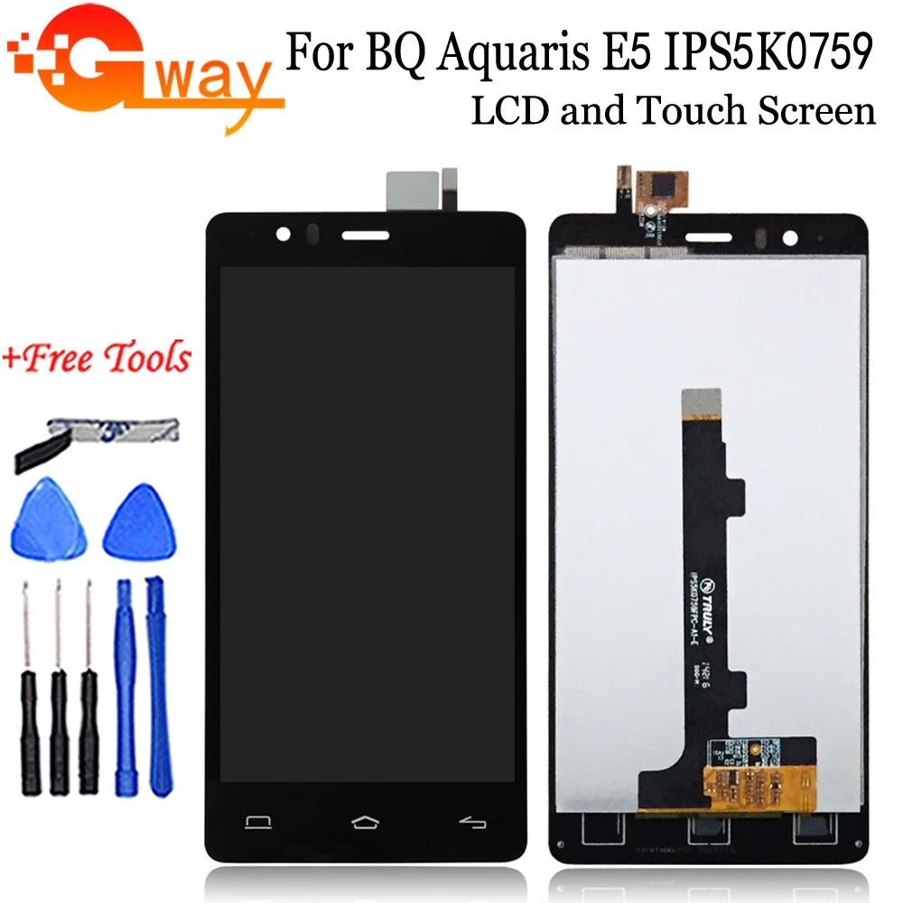 ЖК дисплей и тачскрин с цифровым преобразователем для BQ Aquaris E5 HD 0759 дисплей|touch screen