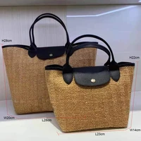 women casual high quality brand shoulder bags 2021 new fashion straw bag women tote bag for summer beach bag for women