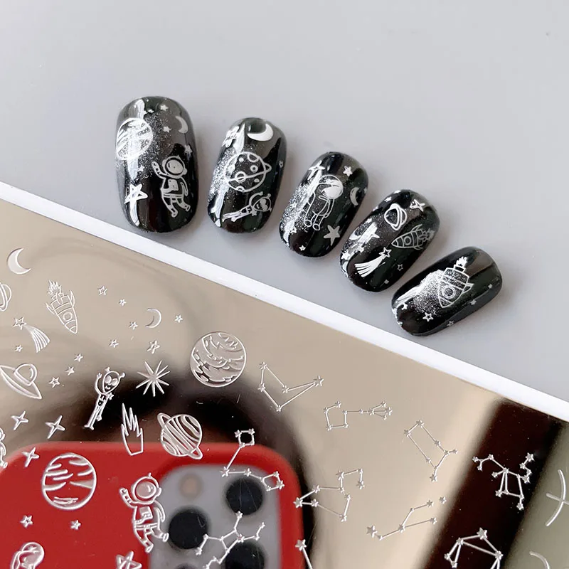 Набор для ногтей XMQ Steel пластины штамповки Леопардовый принт 6 х12 см | Красота и