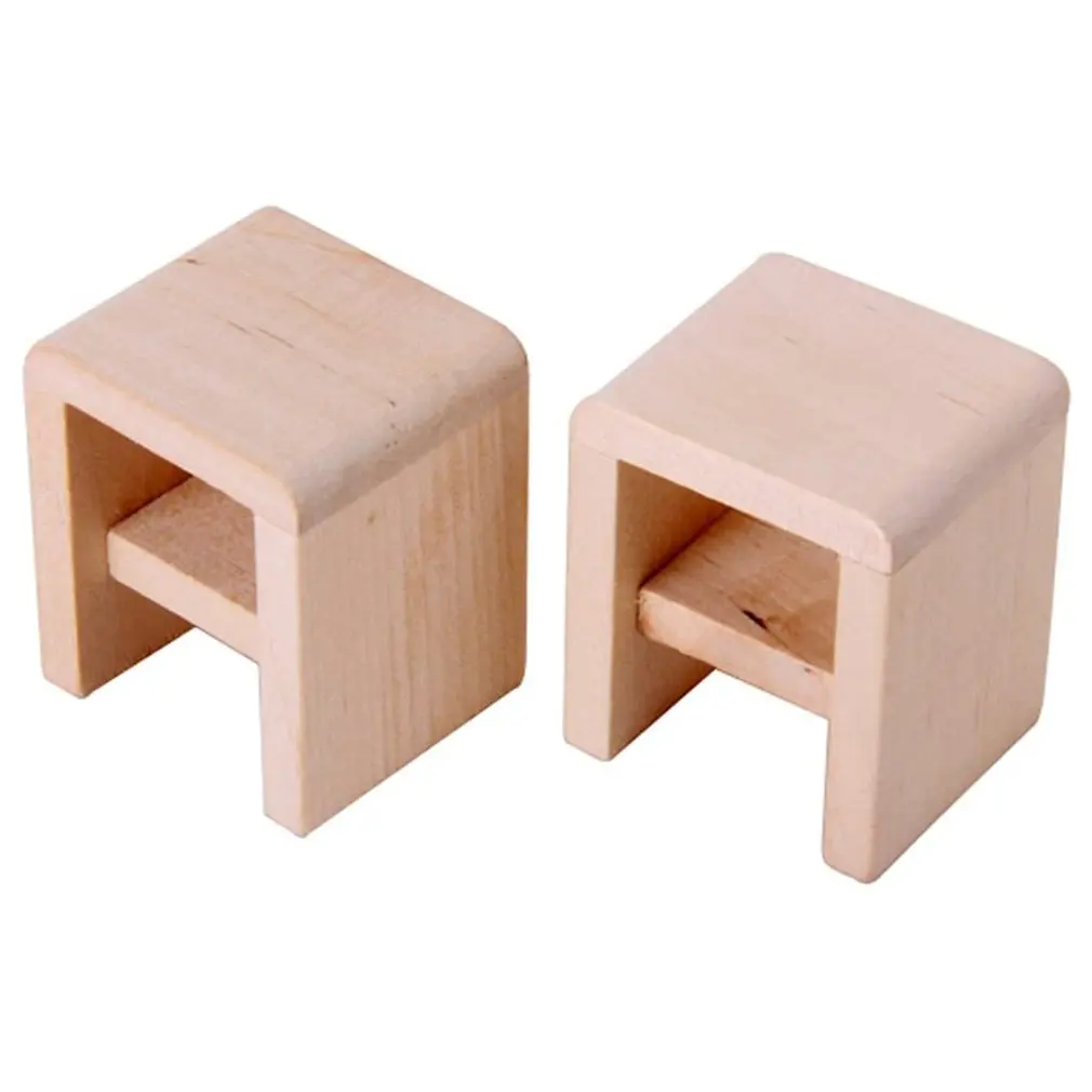 

Kids Wooden Doll House Furniture Dining Table And Chair Cabinet Toy Living Room/Bedroom Funny Children Pretend Role Wooden Toy