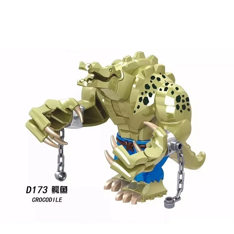 

Building Blocks Cartoon Cute Animal Movie Series Big Size Crocodile Killer Figures Bricks Learning For Children Toys D173 PG1865