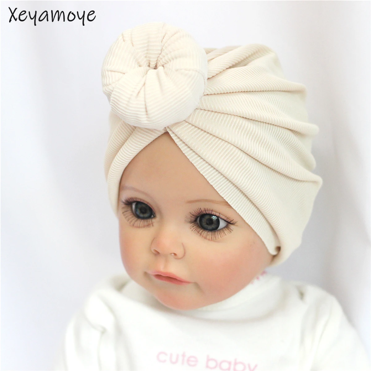 Шапка-пончик для маленьких девочек розовые шапочки ярких цветов новорожденных