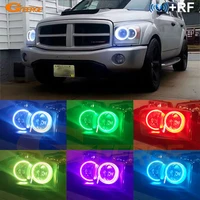 for dodge ram 1500 2500 3500 excellent rf remote bluetooth app ultra bright multi color rgb led angel eyes halo rings kit