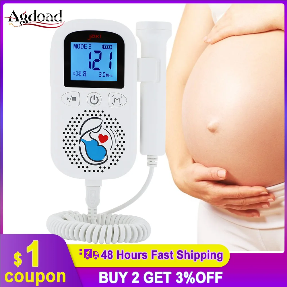 

Бытовой допплер плода 2 МГц Портативный монитор сердечного ритма для беременных детей беременность Измеритель для младенца фетальный Звук ...