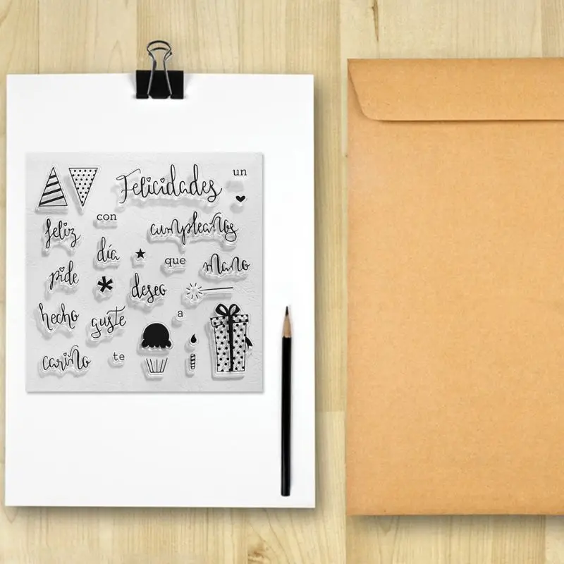 Силиконовая прозрачная печать для скрапбукинга | Дом и сад