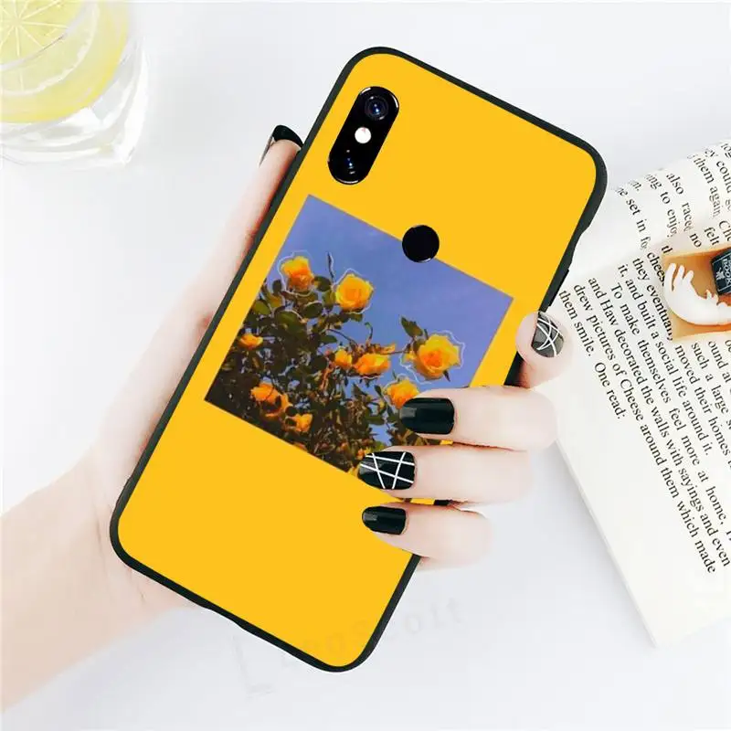 

Beautiful Yellow Sunflowe Phone Case black For Xiaomi Redmi mi note 7 8t 9 9t 9s 8 10 10t 11 pro lite K20 max 3
