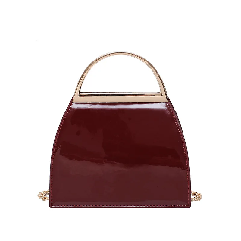 Женская сумка новинка 2020 лакированная кожа дизайнерская модная на цепочке через