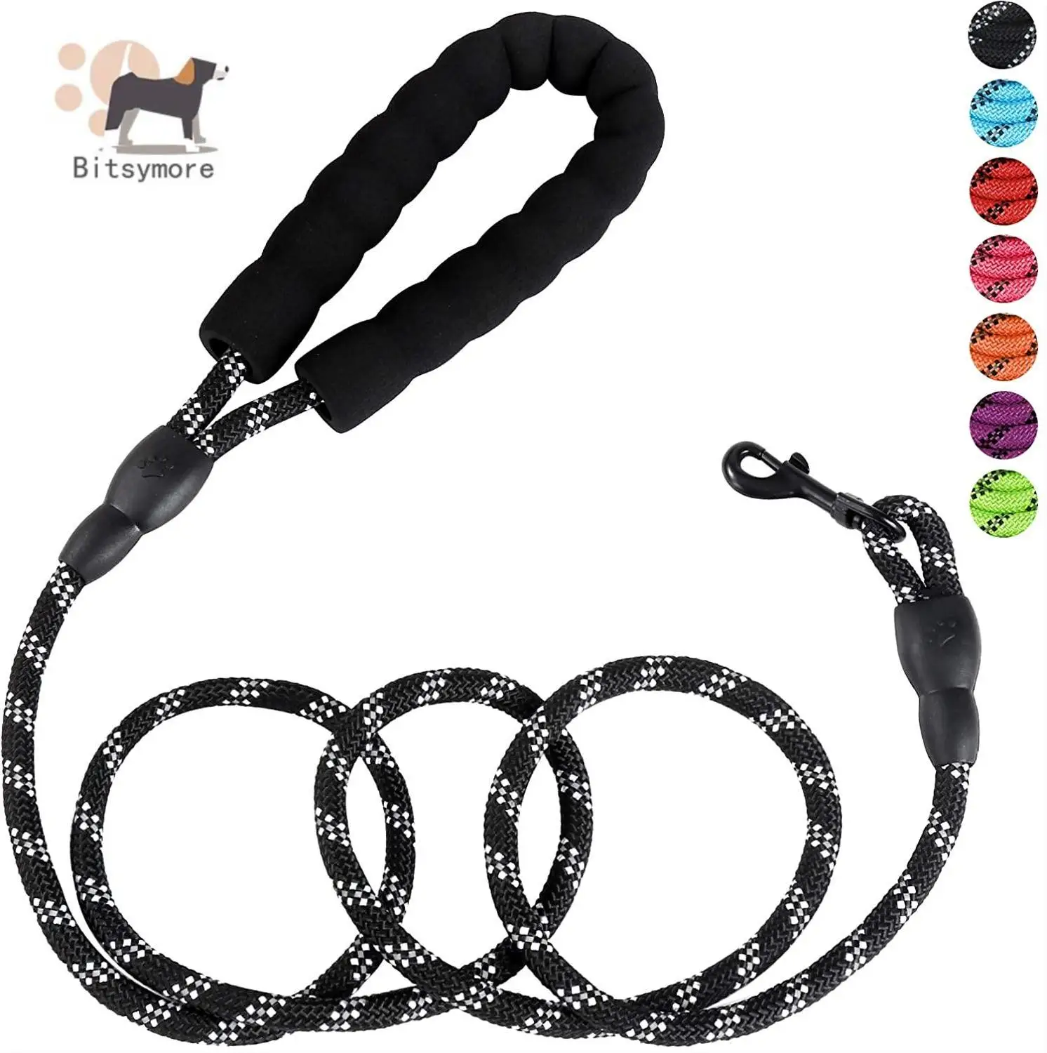 Бесплатная доставка Светоотражающий Поводок для больших собак нейлоновая