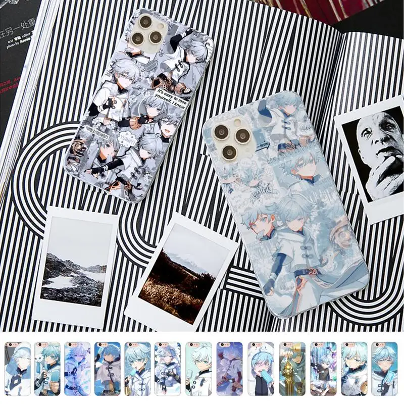 

Genshin Impact Chongyun Phone Case for iPhone 13 11 12 pro XS MAX 8 7 6 6S Plus X 5S SE 2020 XR case