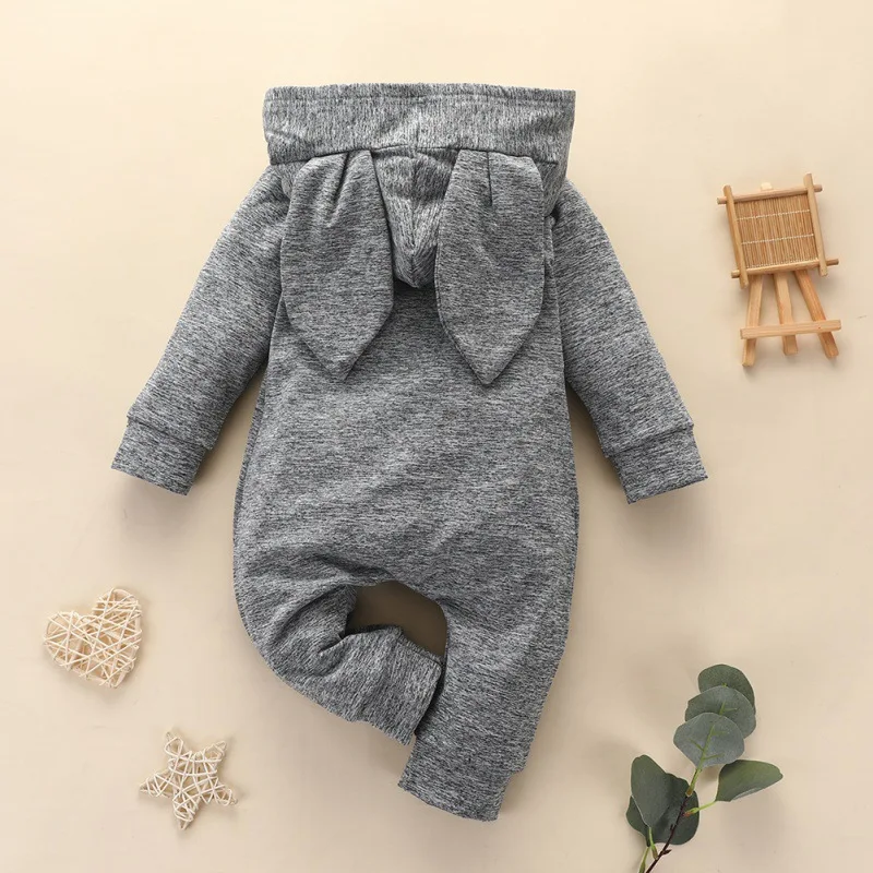 

2020 Hooded Baby Rompers Autumn Newborn Baby Clothes Cotton Baby Boy Clothing Sets Spring Baby Boy Roupa Infant Jumpsuits