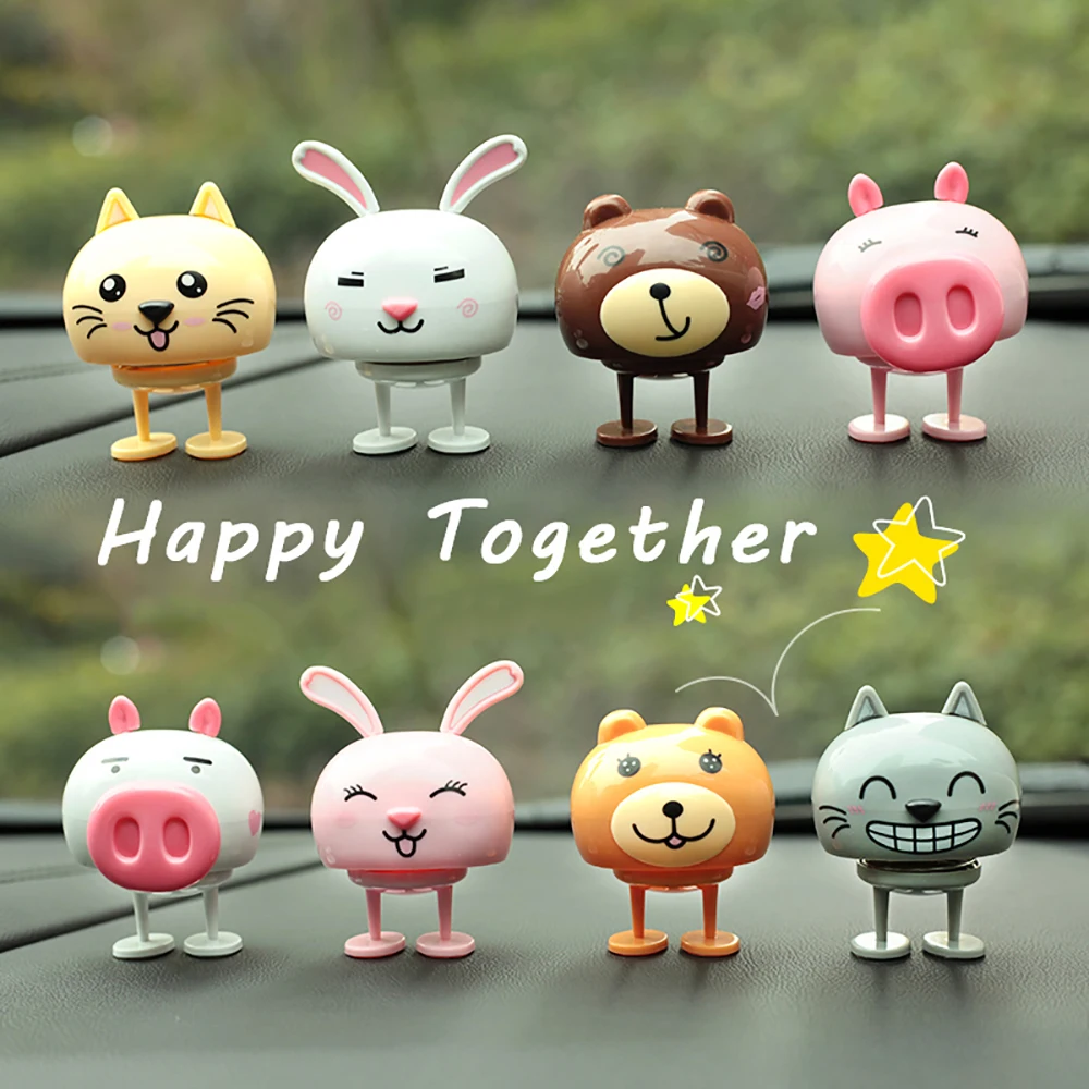 Милое украшение кивающий медведь Автомобильные украшения приборная панель