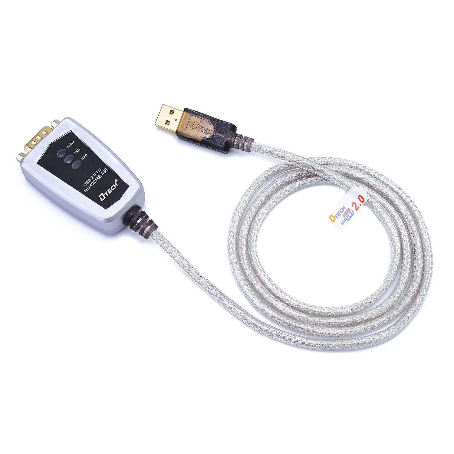 Кабель-переходник с USB на RS485 RS422 последовательным преобразователем чип FTDI для