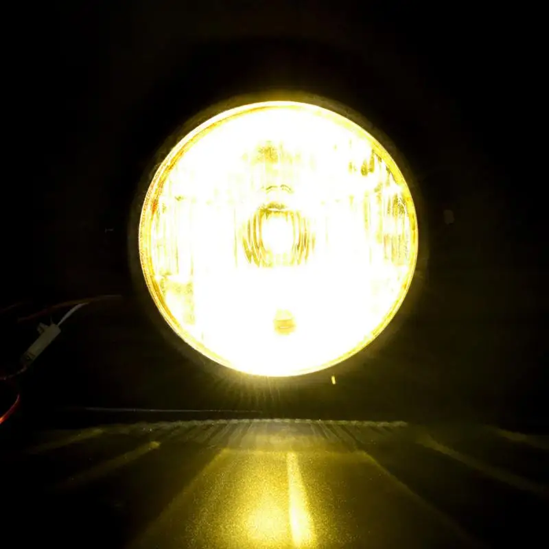 Металлическая передняя фара для мотоцикла 6 5 дюйма галогенсветильник желтый