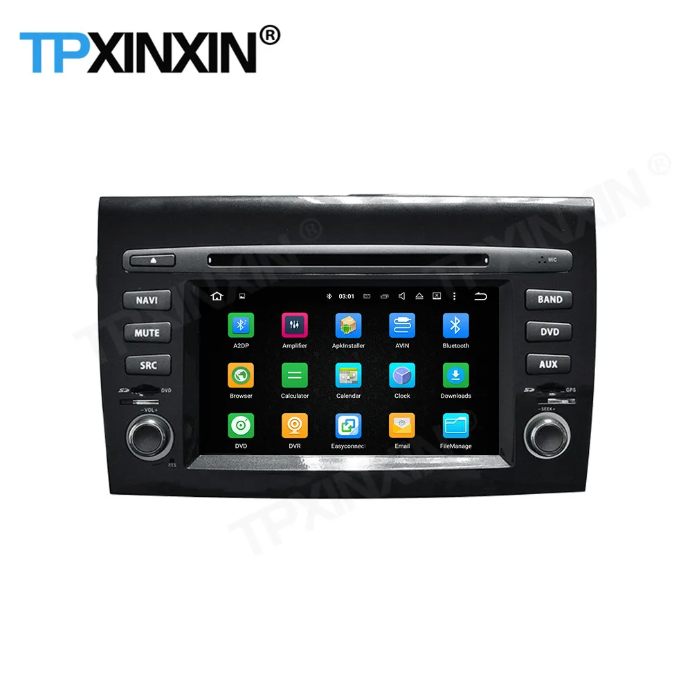 저렴한 자동차 라디오 스테레오 무선 스크린 레코더 안드로이드 D, 피아트 브라보 2007 2008 2009 2010 2011 2012 GPS 플레이어 자동 오디오 헤드 유닛