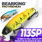 Рыболовная приманка Bearking 2017, блесна для рыбалки, Sz-M113, 5 шт., блесна 113 мм, 13,7 г, глубина, блесна, пластиковая жесткая наживка; Рыболовный воблер