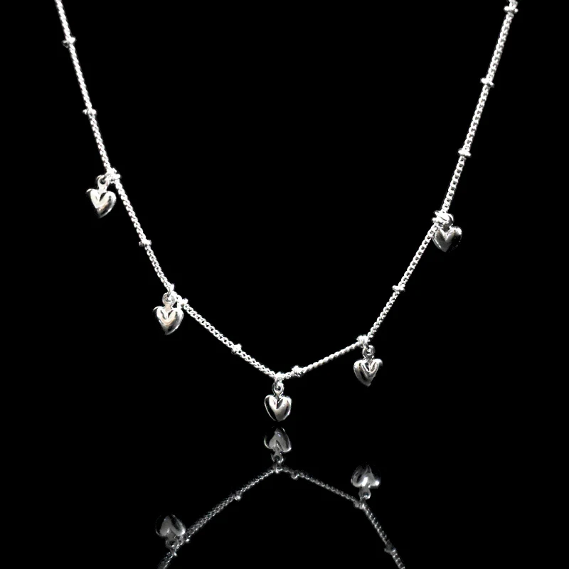 Ножной браслет из стерлингового серебра 925 пробы с изящной подвеской в форме