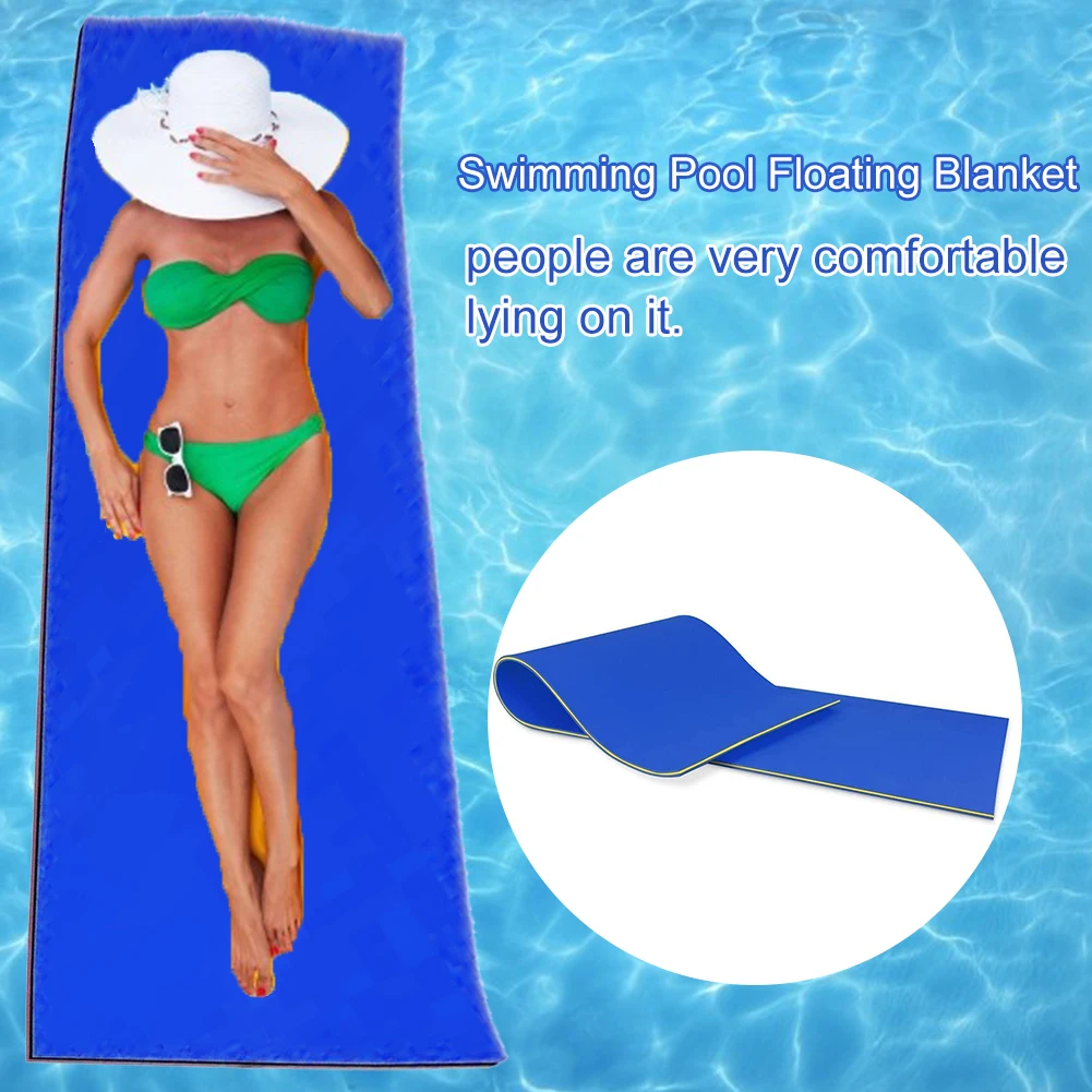 

Anti-tear XPE Foam Floating Pad 2/3 Layer Durable Material Water Entertainment Swimming Pool Floating Blanket Outdoor Picnic Mat