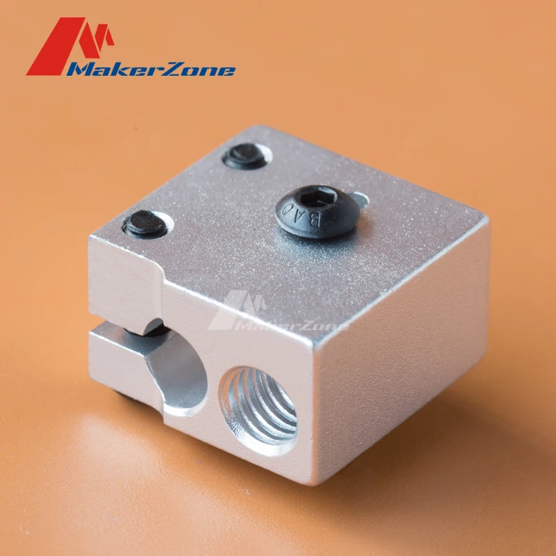 

1PCS V6 Volcano Aluminium Heater Block For Print Head Hot End Heating Block 20x20x11.5 mm For 3D Printer