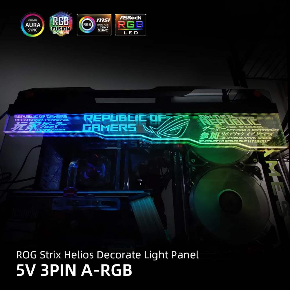 Прозрачная верхняя RGB панель для шасси ROG Strix Helios GX601 акриловый чехол украшение на