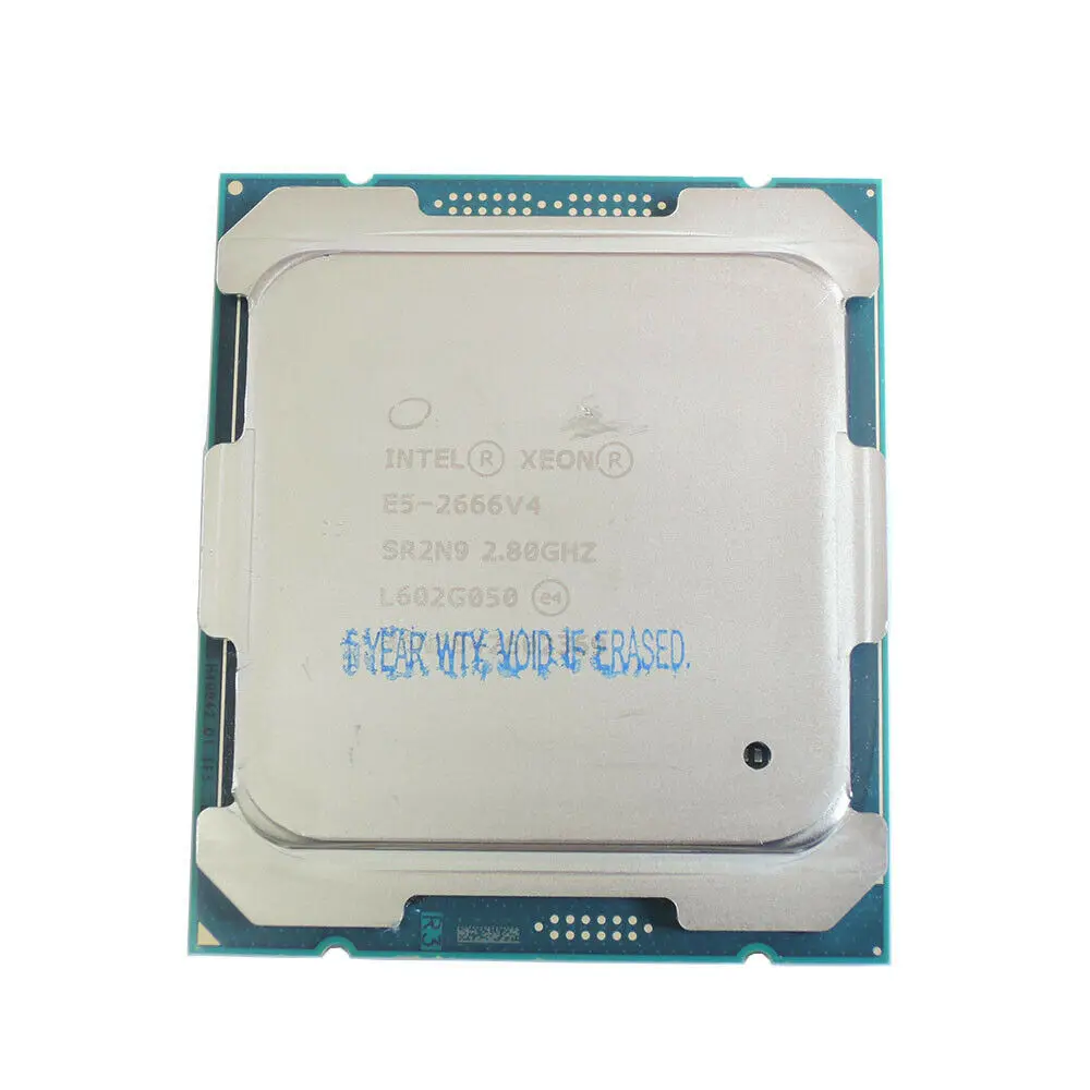 XEON E5 2666 V4 SR2N9 2 8 ГГц 12 ядер 24 нитей сервер ПК Процессор для LGA2011 X99 MB PK: e5 2667 v4 2650 2660