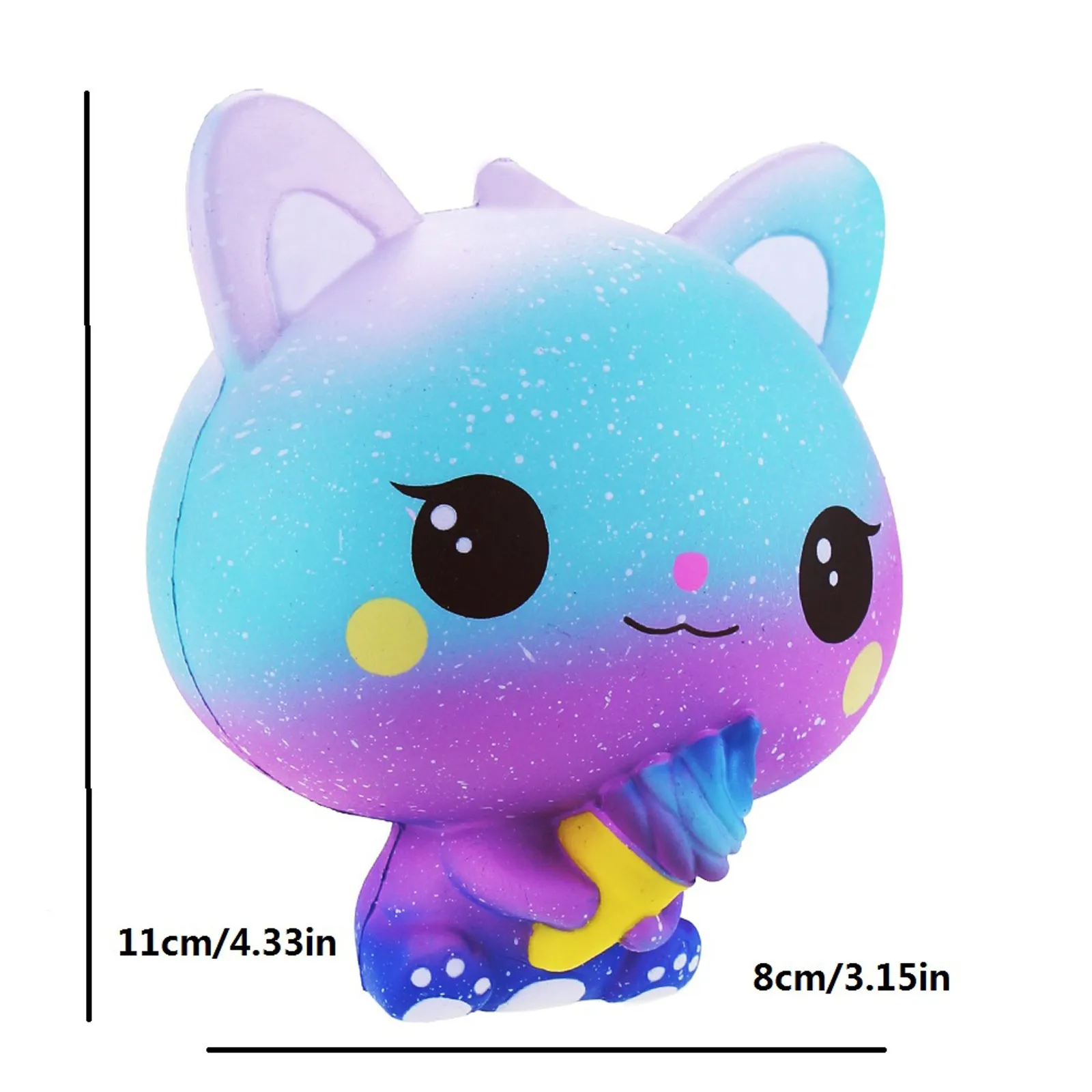 

Funny Fidget Toys Creamy Scented Soft Squeezes Novelty Pressure Sensory Toys Cute Cartoon Cat Slow Squishy Antistress