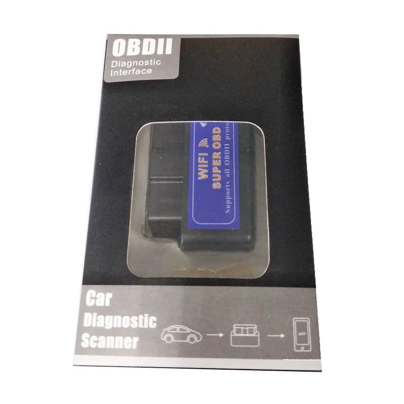 Черный V1.5 ELM327 WI FI OBD2 obd 2 сканер ELM 327 1 5 автомобильный диагностический инструмент